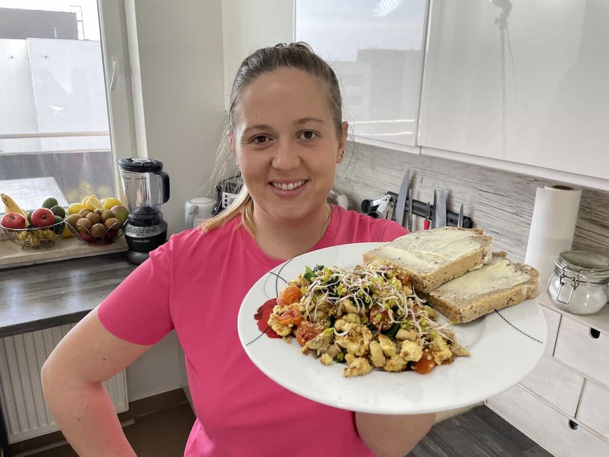 Delicious tofu scramble 