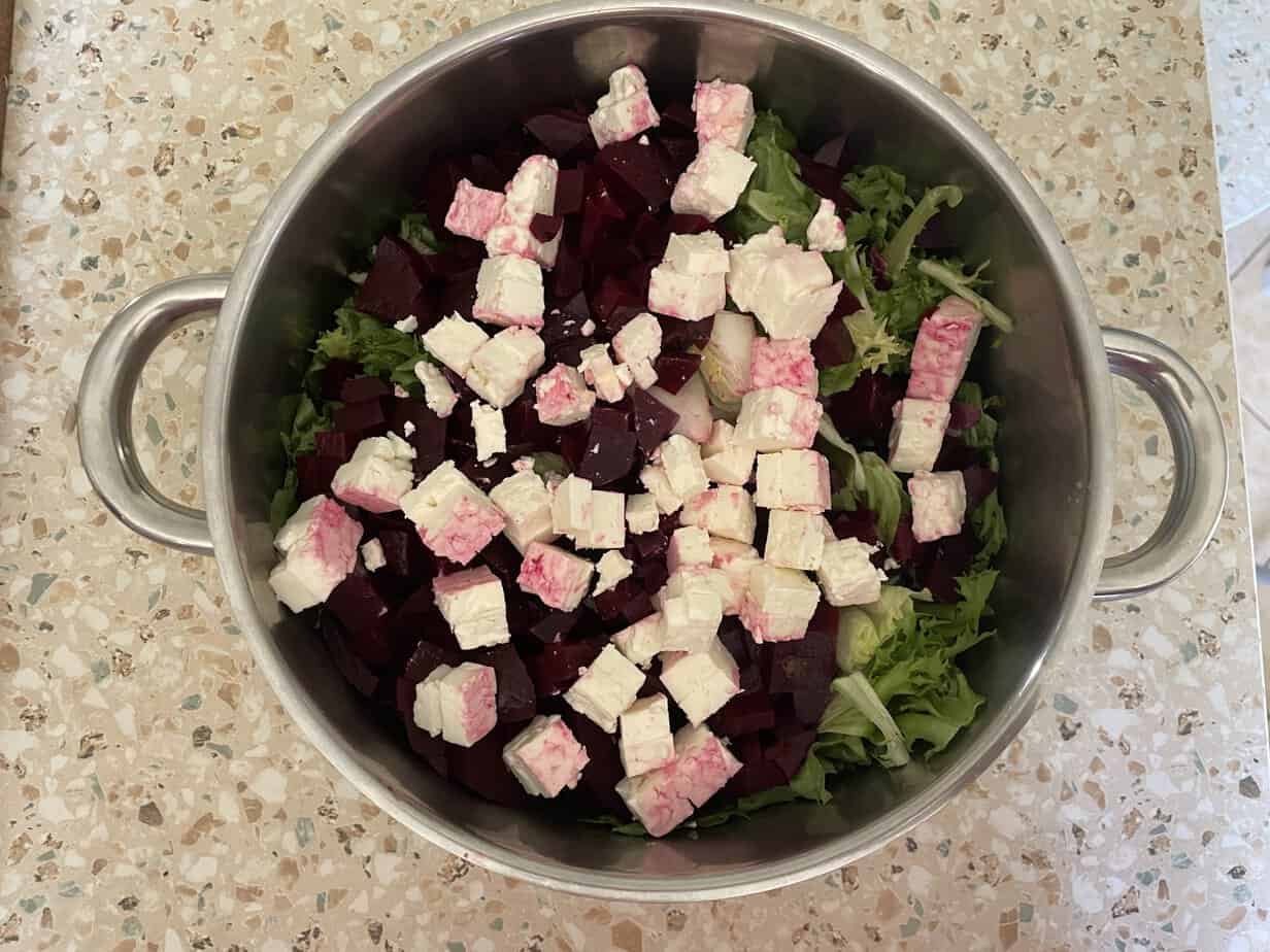 Quick Beetroot and Feta Salad Recipe.