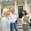 Real estate agent assisting home buyers in North Dakota