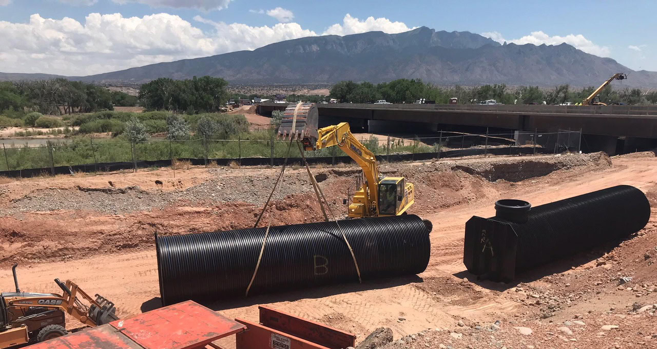 The lightweight DuroMaxx® SRPE Storage Tank was easily lifted and set in place.