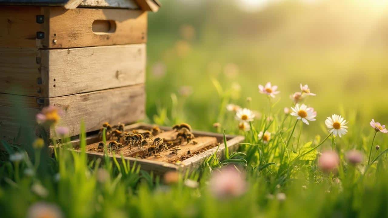 ruche abeilles fleurs champetres 6287 - faut il tuer les frelons