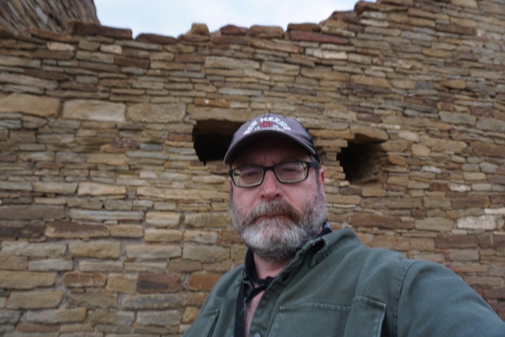 John Gentry at Chaco Culture National Historical Park Pueblo Bonito Ruins