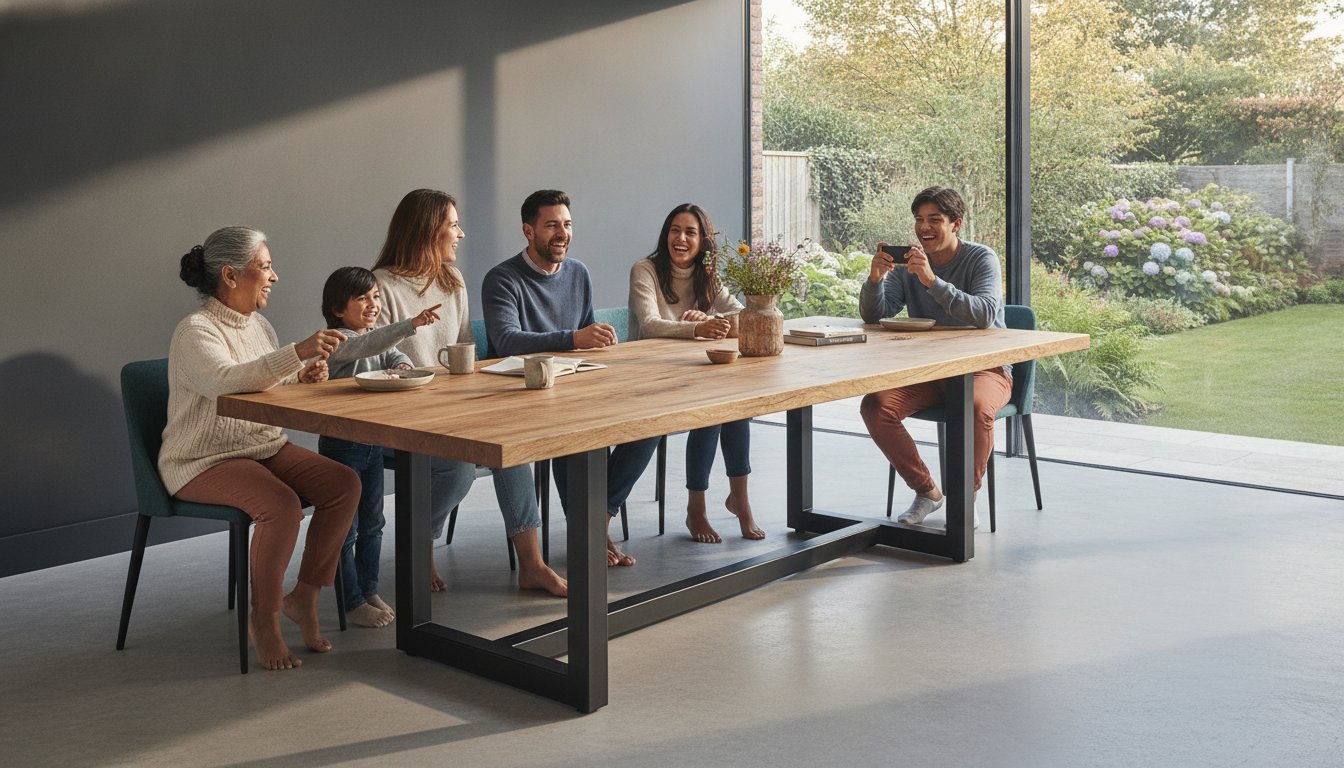 Large Dining Table UK: The 2026 Guide to Choosing an Artisanal Centrepiece