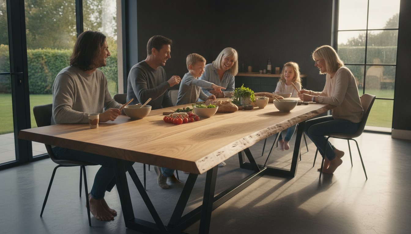 Handcrafted Dining Tables & Custom Breakfast Bars: The Artisanal Heart of the Home