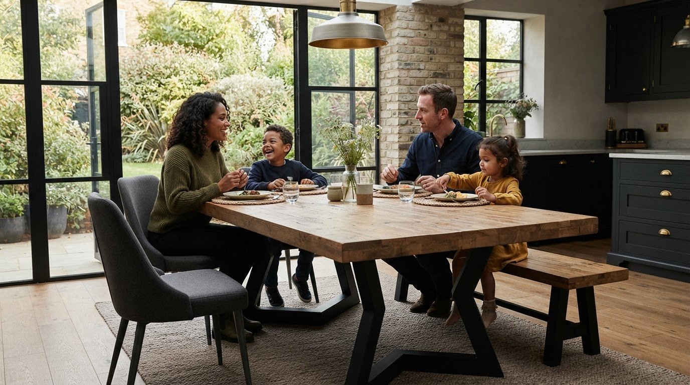 Industrial Dining Tables with Metal Legs in the UK: A Buying Guide