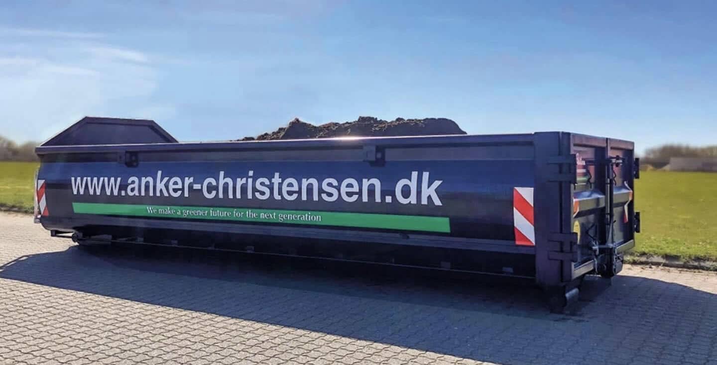 Container fra Anker Christensen klar til leje