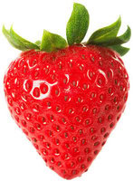 Homemade Strawberry Cheesecake Ice Cream Recipe image 4 single fresh red strawberry white background frosted fusions
