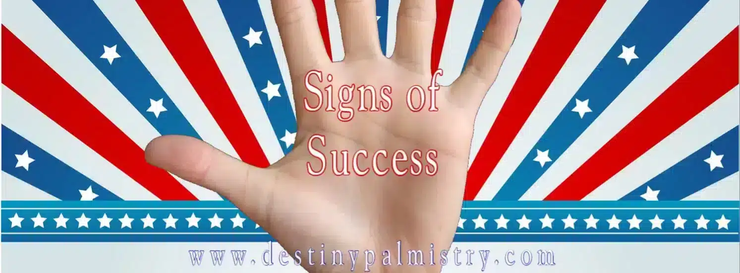 palmistry, signs of success