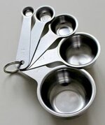 What do you need to make Homemade Ice Cream image 4 jpeg set of 5 measuring cups silver frosted fusions