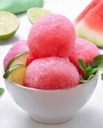 Beat The Heat - Ice Cream, Floats & Frozen Summer Treats To Keep You Cool image 5 Watermelon and lime Sorbet Frosted Fusions