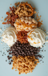 Fathers-Day-Ice-Cream-Treats-–-Cool-Gifts-For-The-Coolest-Dads-image-6-selection-of-toppings-for-ice-cream-pretzels-choc-chips-cream-Frosted-Fusions