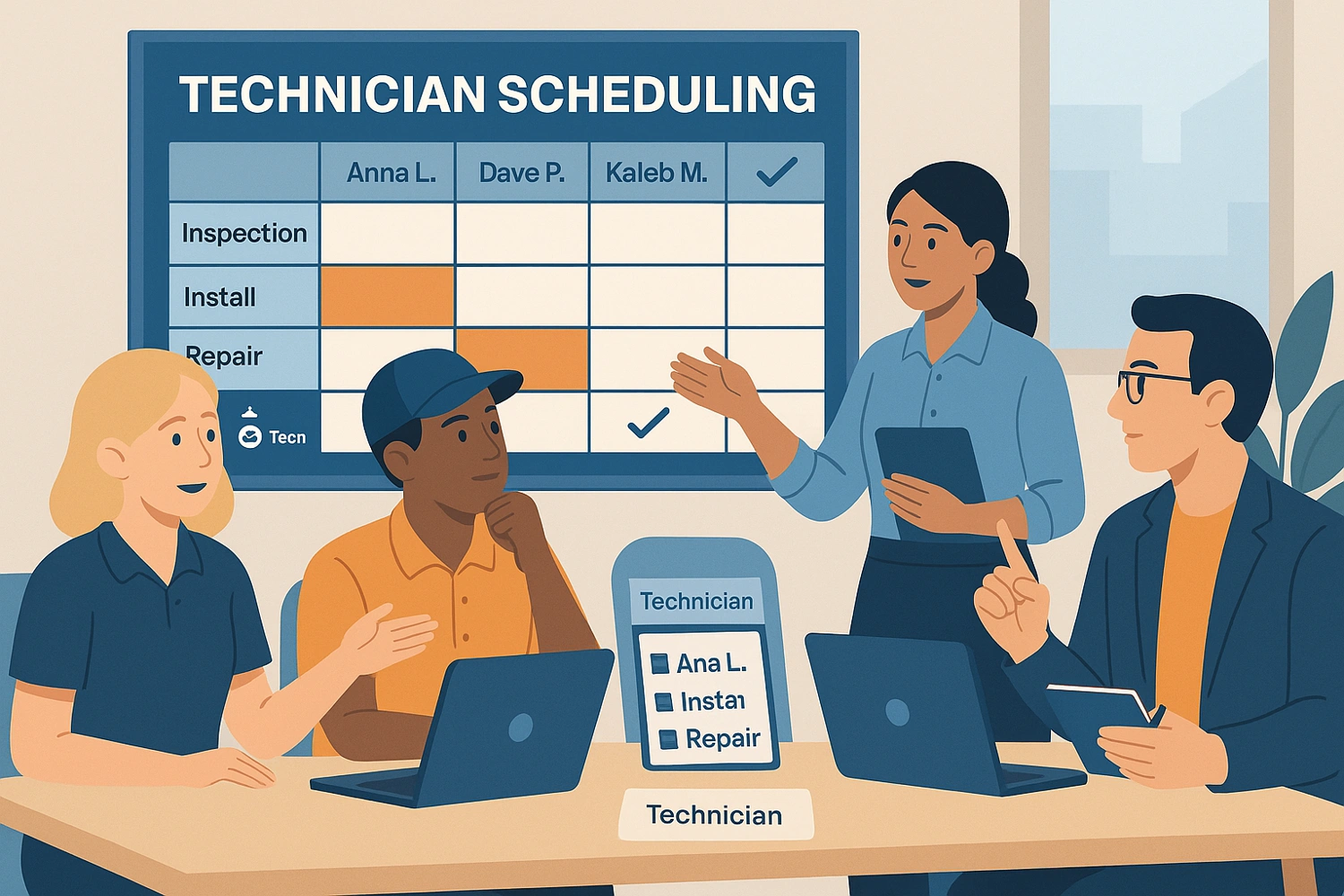 Software de Programación de Técnicos: No Más Solapamientos o Trabajos Perdidos