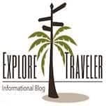 Explorar logotipo de viajero