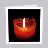 Trauerkarte Kerzenschein
