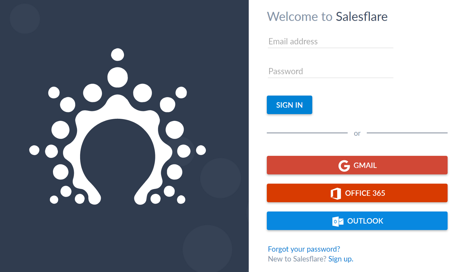 Intégration des emails de Salesflare avec gmail, office 365 et outlook