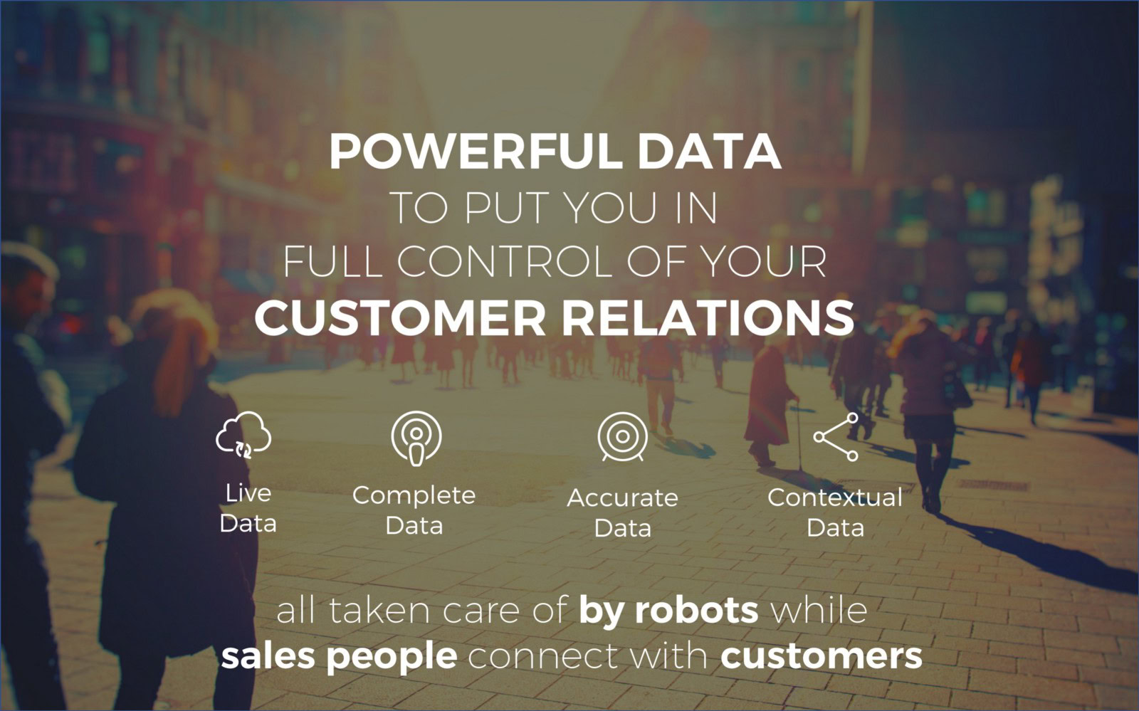 Datos potentes para que controle totalmente sus relaciones con los clientes - Salesflare sales deck