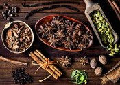 autumnal-perfection-homemade-pumpkin-ice-cream-recipe-image-5-selection-of-spices-vanilla-cinnamon-sticks-cloves-nutmeg-frosted-fusions