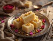 Rich-Creamy-Delicious-Homemade-Kulfi-Ice-Cream-A-Taste-Of-India-image-5-Kulfi-ice-cream-in-cubed-style-on-plate-Frosted-Fusions