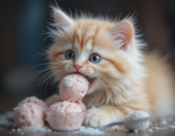 Paw-sitively-Cool-Frozen-Treats-For-Cats-And-Cool-Canines-Too-Image-6super-cute-fluffy-kitten-enjoying-frozen-ice-cream-treats-Frosted-fusions