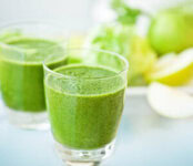 Revitalise And Refresh The Ultimate Detox Green Smoothie image 9 two glasses of green smoothie frosted fusions