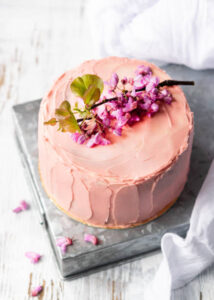 Homemade Ice Cream Cakes For That Special Occasion image 2 pink decorated ice cream cake for Mothers Day Frosted fusions