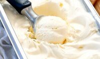 How to Make Homemade Ice Cream Without an Ice Cream Maker image 5 jpeg vanilla ice cream in tray being balled with ice cream scoop frosted fusions