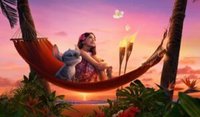 Lilo-Stitch-Inspired-Ice-Cream-Recipes-–-Aloha-From-Hawaii-To-Outer-Space-Image-2-Lilo-and-Stitch-on-a-hammock-with-sunset-backdrop-Frosted-Fusions
