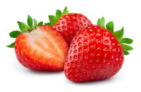 Homemade-Strawberry-Sorbet-Recipe-image-2-fresh-strawberries-white-background-Frosted-Fusions