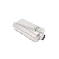 M1066 Oval Semi S Flow Performance Muffler - Offset Center Muffler