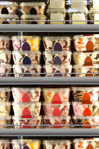 Ice Cream Storage Solutions - Essential Tips To Keep Your Homemade Ice Cream Fresh! image 5 stacked ice cream containers frosted fusions