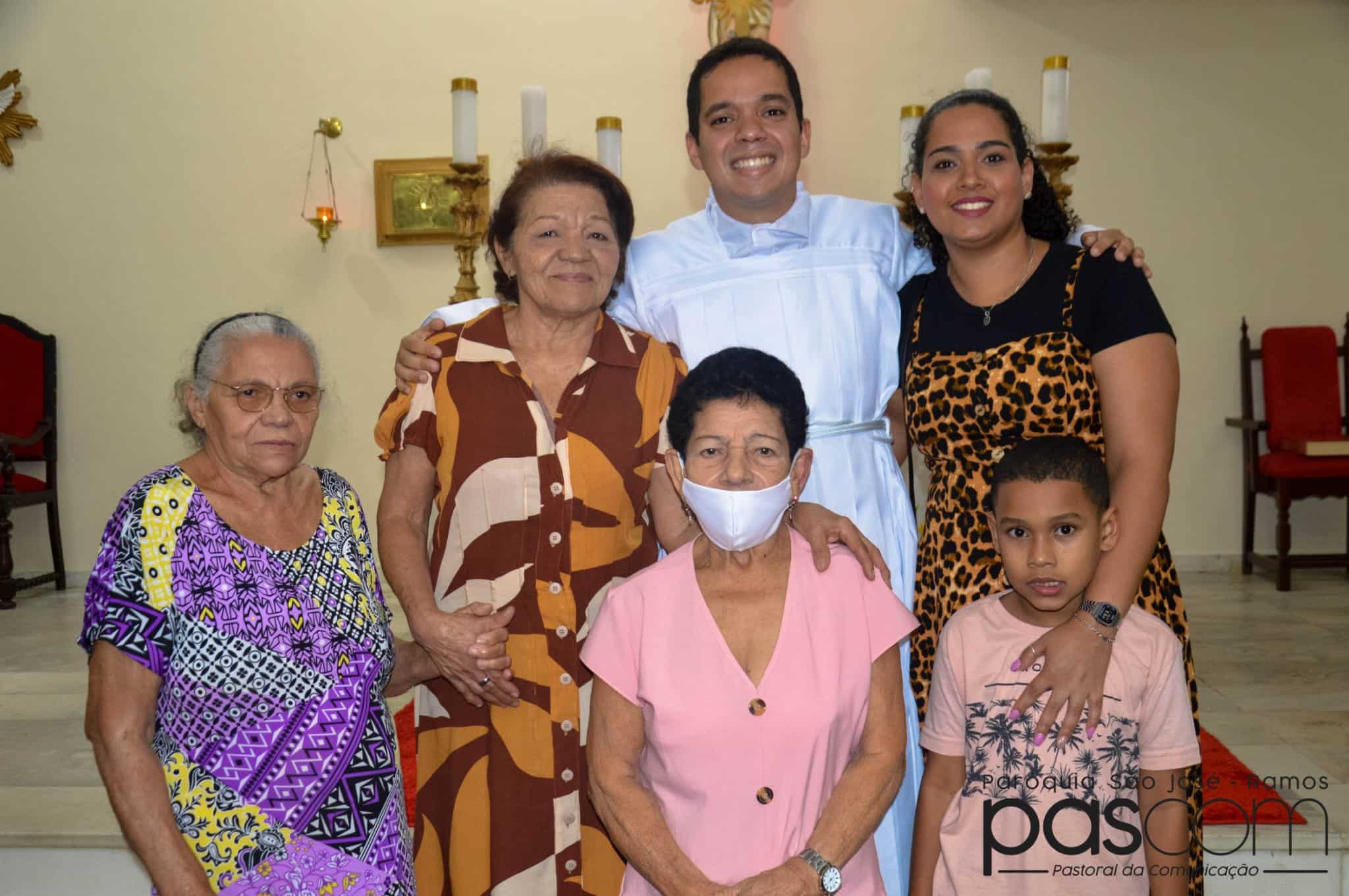 Seminarista con su familia