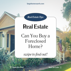 Exterior of a foreclosed home for sale