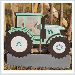 Geburtstafel Traktor zum selber machen