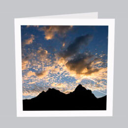 Landschaftskarte Mythen Abendstimmung