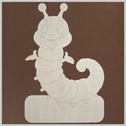 Geburtstafel Raupe zum selber machen