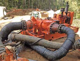 The Dri-Prime NC350 pump features a self-cleaning impeller that prevents the pump from becoming clogged by stringy solids. During the month-long project, the pump never had to be backflushed or cleaned.