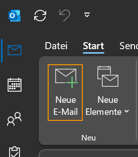 Outlook Neue E-Mail