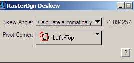 MicroStation Deskew Raster