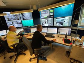 Framo invests in Norwegian aquaculture project The Lingalaks fish farm control room.