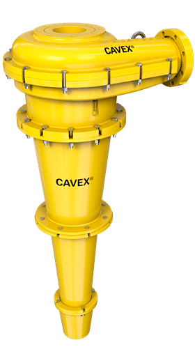A Cavex 400CVX10 hydrocyclone which contributed to a significant reduction in grinding circuit recirculation and substantial cost savings.