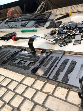 Reparation af MacBook tastatur
