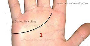 curved heart line