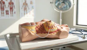 3d anatomical model fat injection breast augmentation