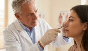 clinical examination nose after surgery