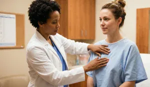 clinic examination breast implants