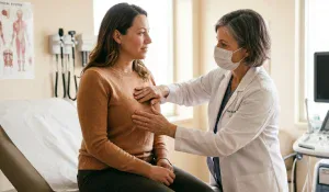 clinical exam doctor patient consultation for en bloc technique