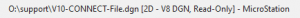 8Full Path in Title Bar MicroStation10 - MicroStation title bar