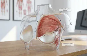 anatomical model pectoral muscle tension