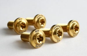 Racelite Gold Rotor Bolts FRONT