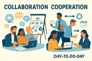 Colaboração vs Cooperação: Principais Informações para uma Gestão Eficaz